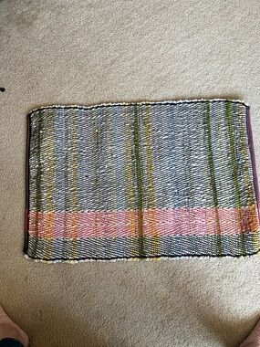 Vintage Superior Quality Rag Rug New NWT Colorful Vintage  38x26